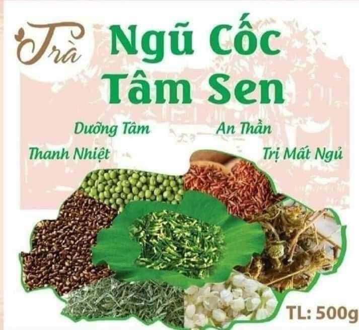 TRÀ NGŨ CỐC TÂM SEN - 1 kg 2 HŨ 500gr